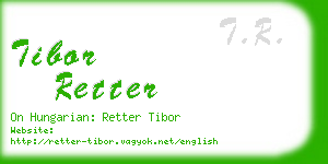 tibor retter business card